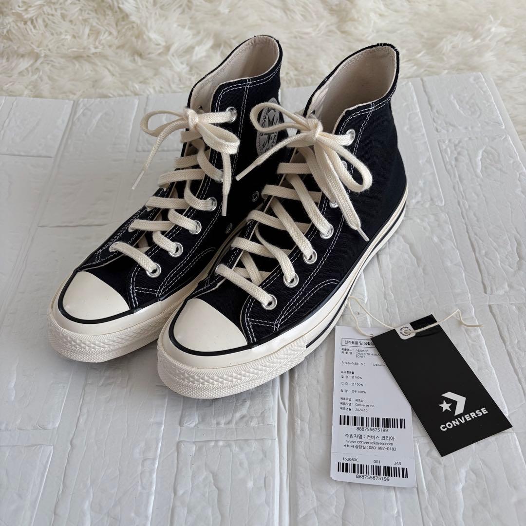 ⭐︎韓国限定⭐︎CONVERSE CT70 BLACK HICUT 24.5cm