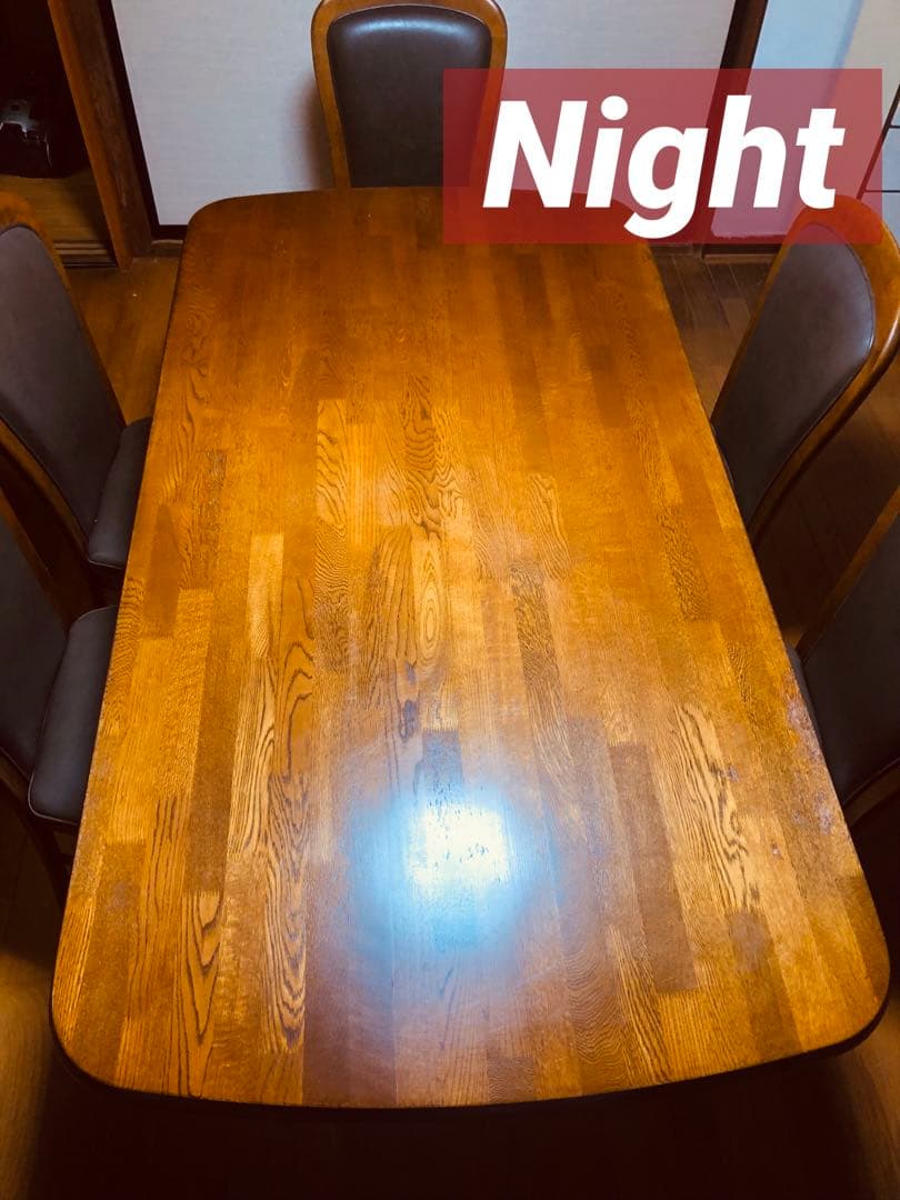 【old karimoku】オーク板 高級 ダイニングテーブル