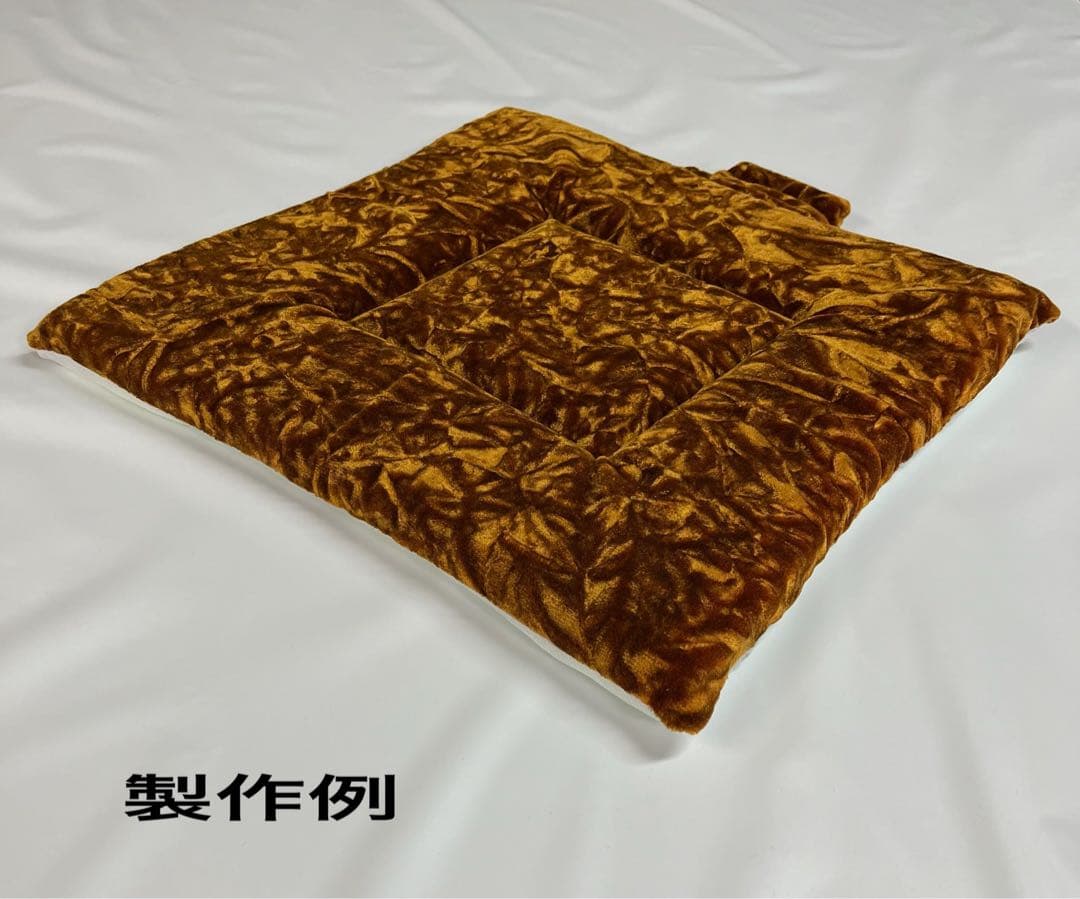 【国産新品】金華山チンチラブラウン　座布団(シートクッション)