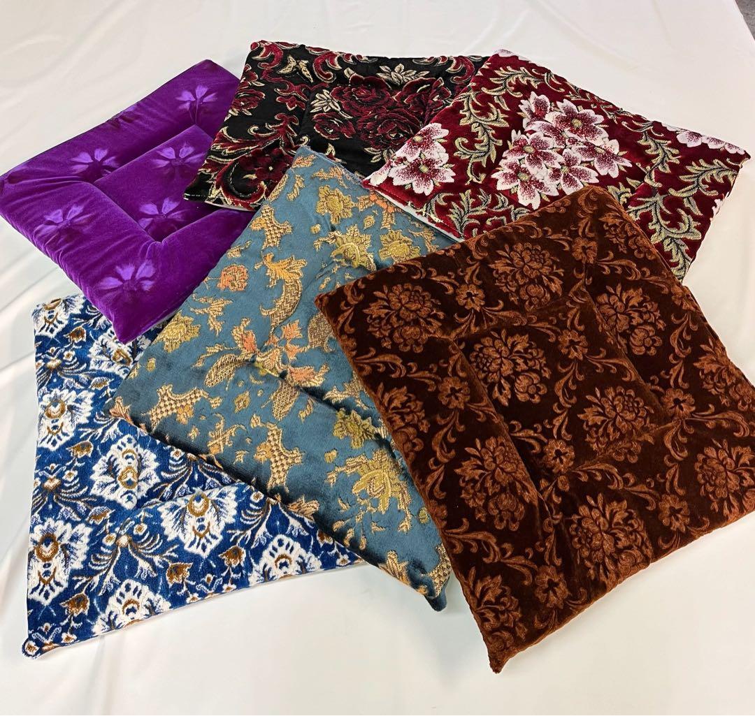 【国産新品】金華山チンチラブラウン　座布団(シートクッション)