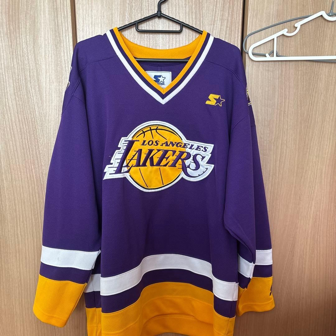 Starter Los Angeles Lakers ホッケーシャツ 長袖