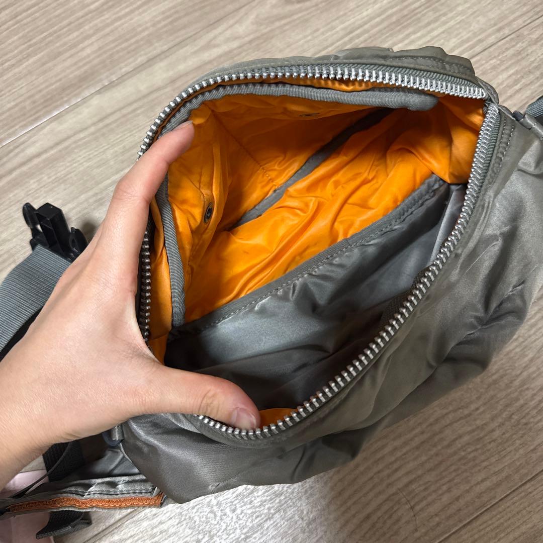 PORTER ボディバッグ シルバーグレー 日本製 tanker