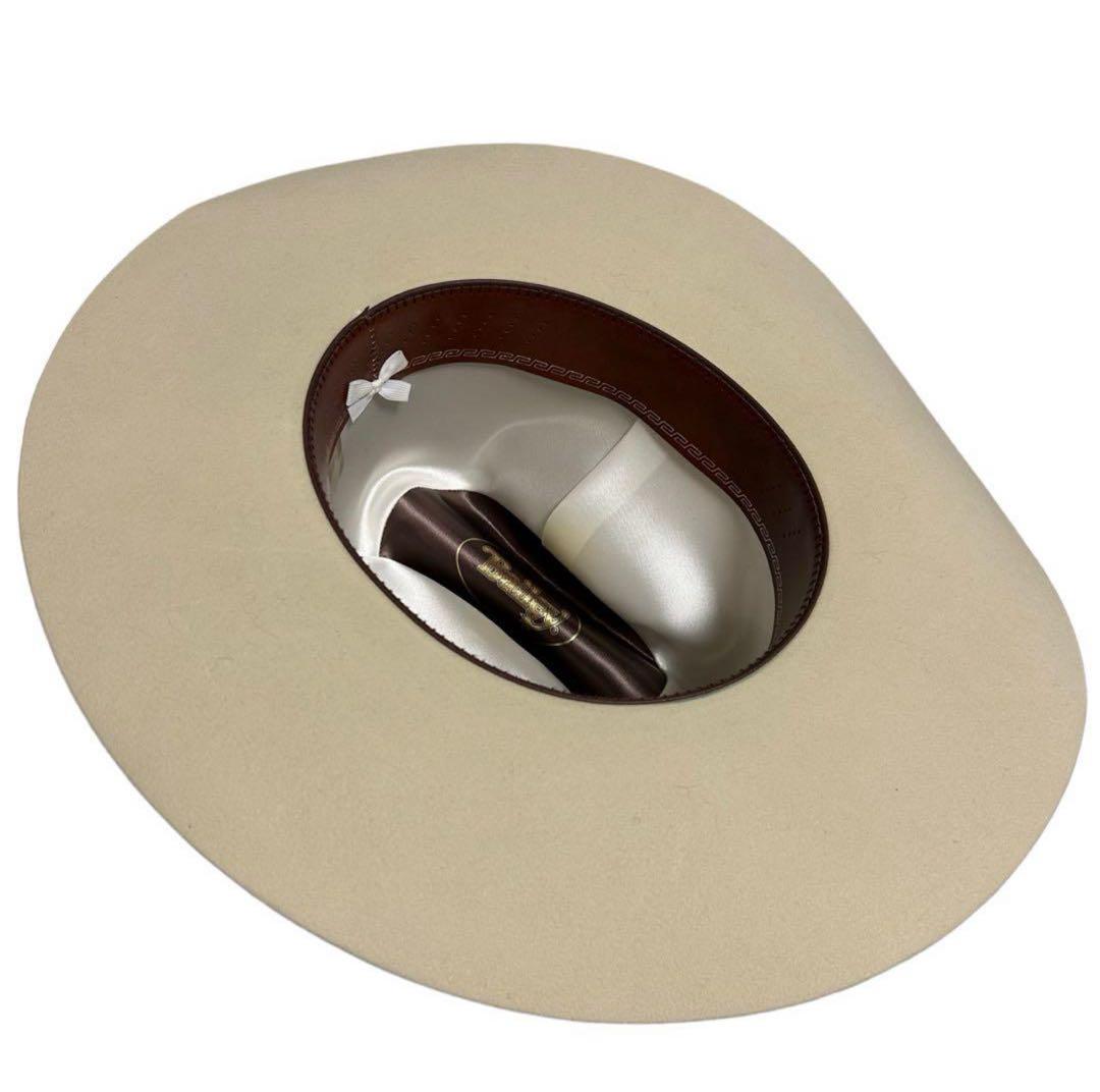 sheriffハット。baileyベイリー　ロングプリムハット　ホワイト