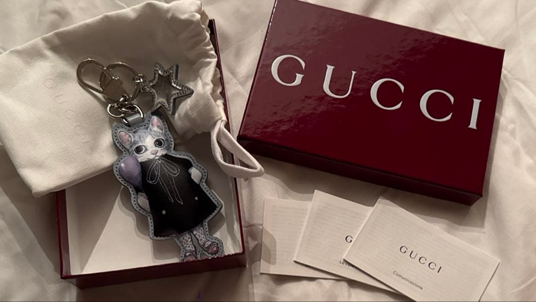 GUCCI 日本限定 ヒグチユウコ 猫 （Bo）キーチェーン