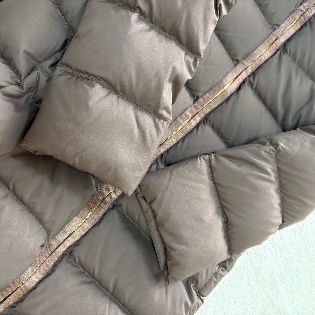 マッキントッシュ　ファー付　ロングダウンコート　ブラウン　32 S相当