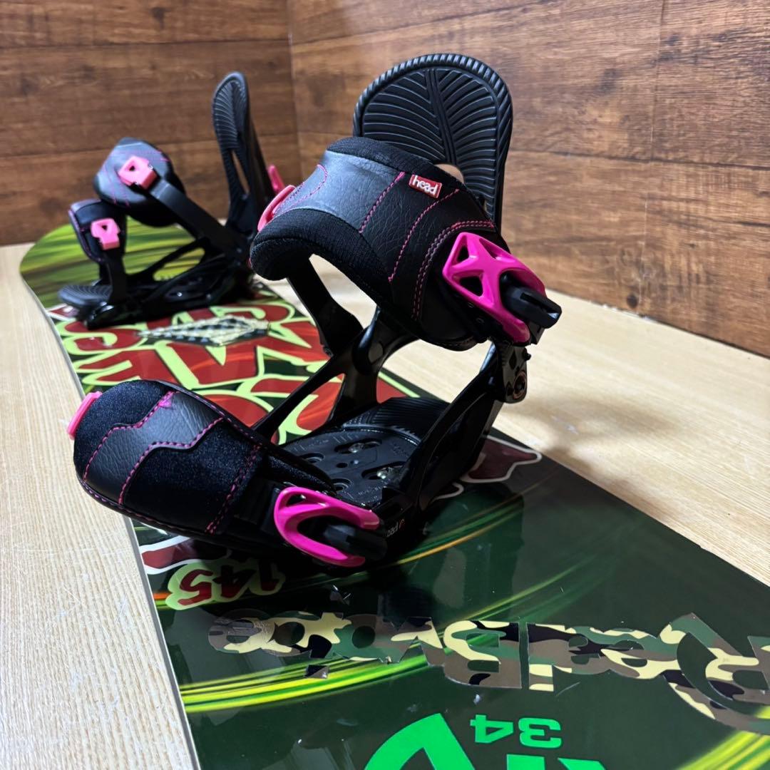 ROME SDS ローム HEAD レディーススノーボード3点セット　145cm