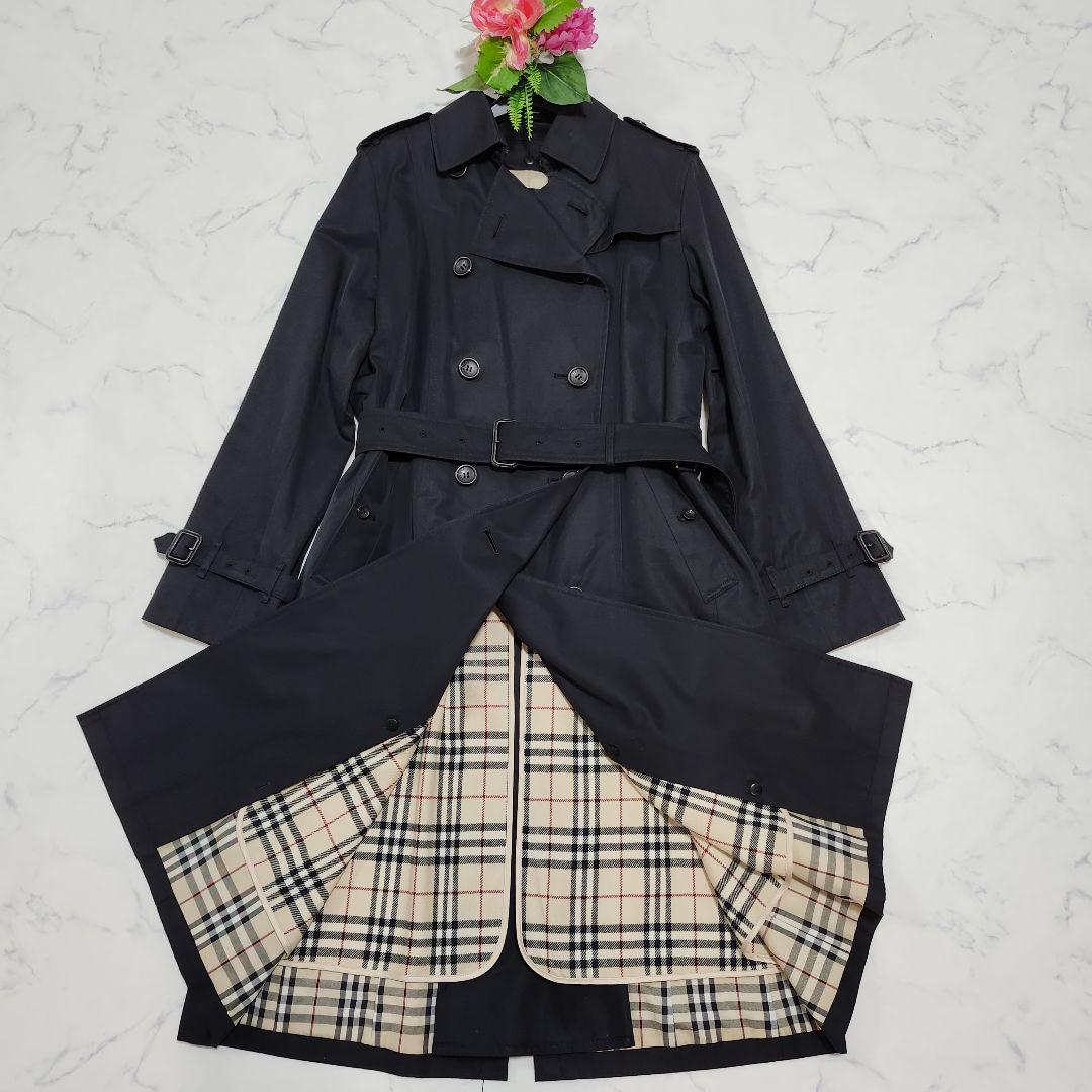 バーバリーロンドン　ライナー付きトレンチコート　ノバチェック　ロング　11