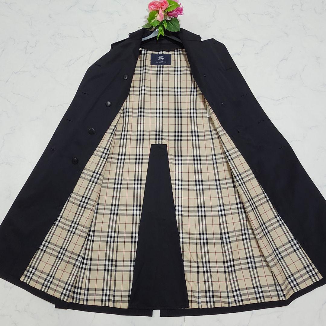 バーバリーロンドン　ライナー付きトレンチコート　ノバチェック　ロング　11