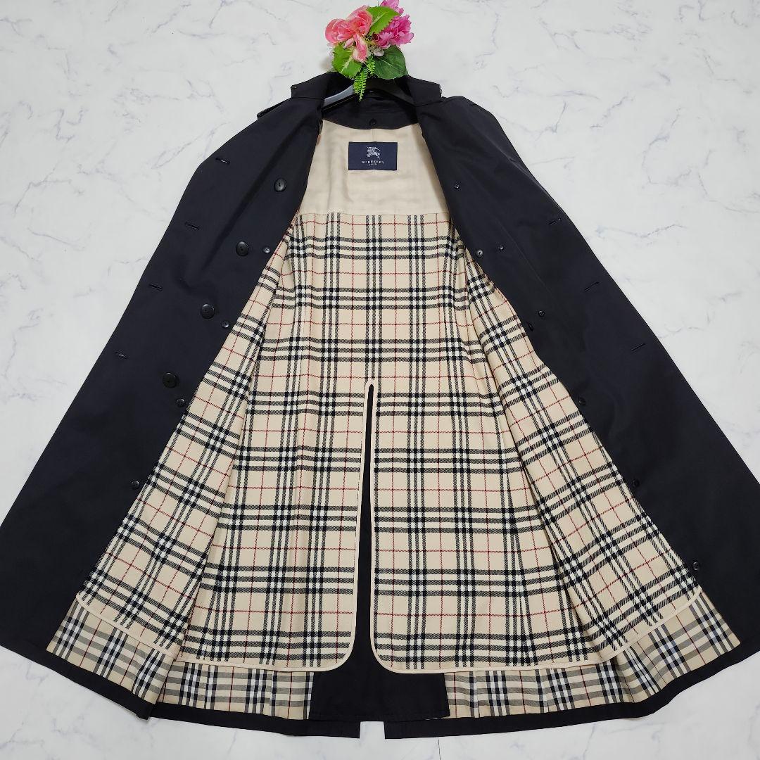 バーバリーロンドン　ライナー付きトレンチコート　ノバチェック　ロング　11