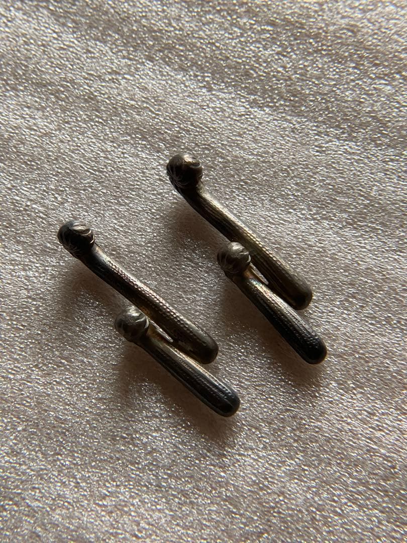 希少　猿手デザイン　純銀製品　純銀刻印　銀製品　小物　箸置き？