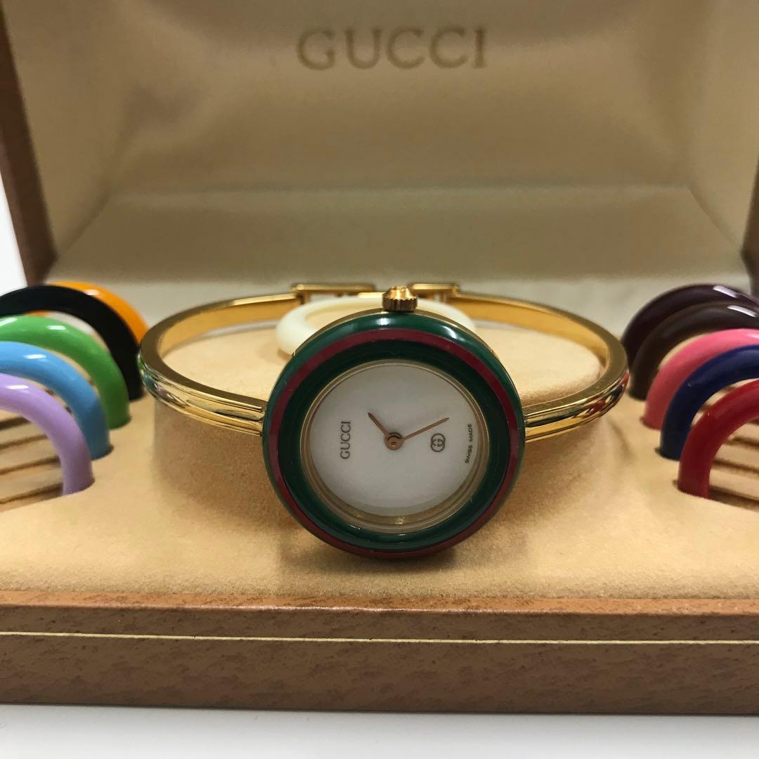 GUCCI グッチ チェンジベゼル 1100-L ベゼル交換　バングルウォッチ