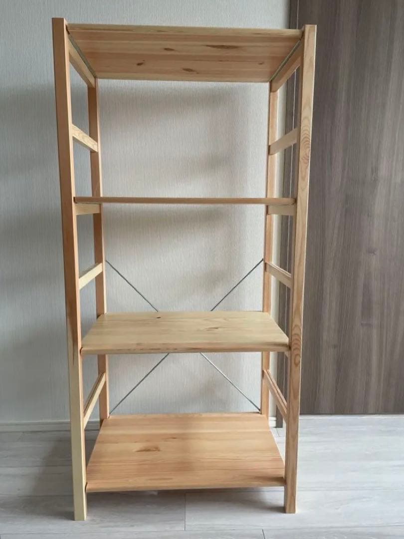 無印良品　パイン材ユニットシェルフ　58cm幅中