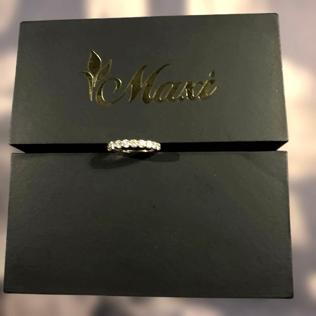 ダイヤモンド ハーフエタニティリング K18