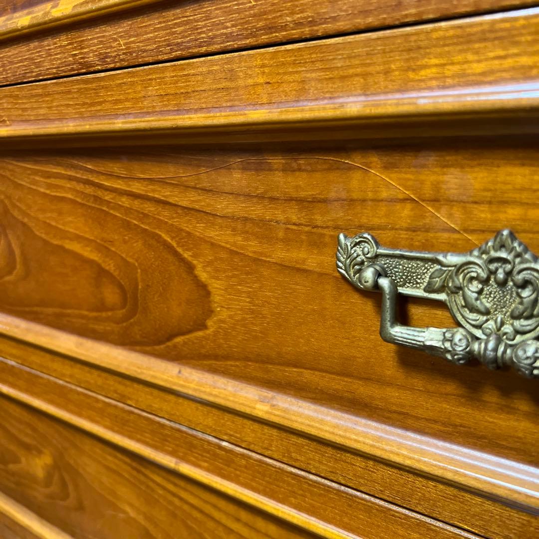 木製ブラウンハイチェスト