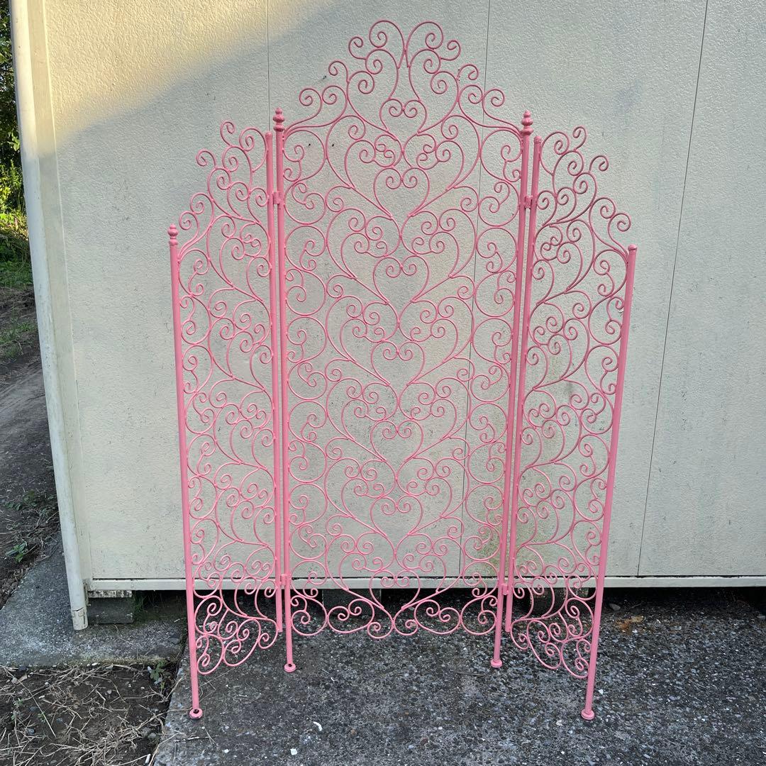 アンティーク　アイアンパーテション　3パネル　リペア