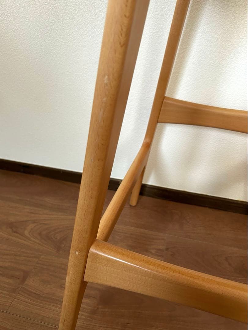 クオン　QUON プラムスタンド カウンターチェア　木製椅子　お洒落　美品　C