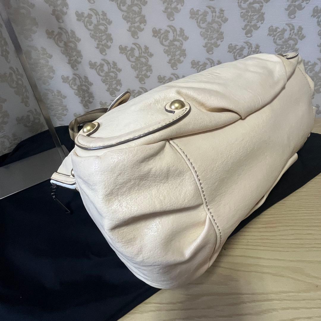 mie☆アナスイ☆ドリトルシリーズ本革レザートートバッグ蝶チャーム