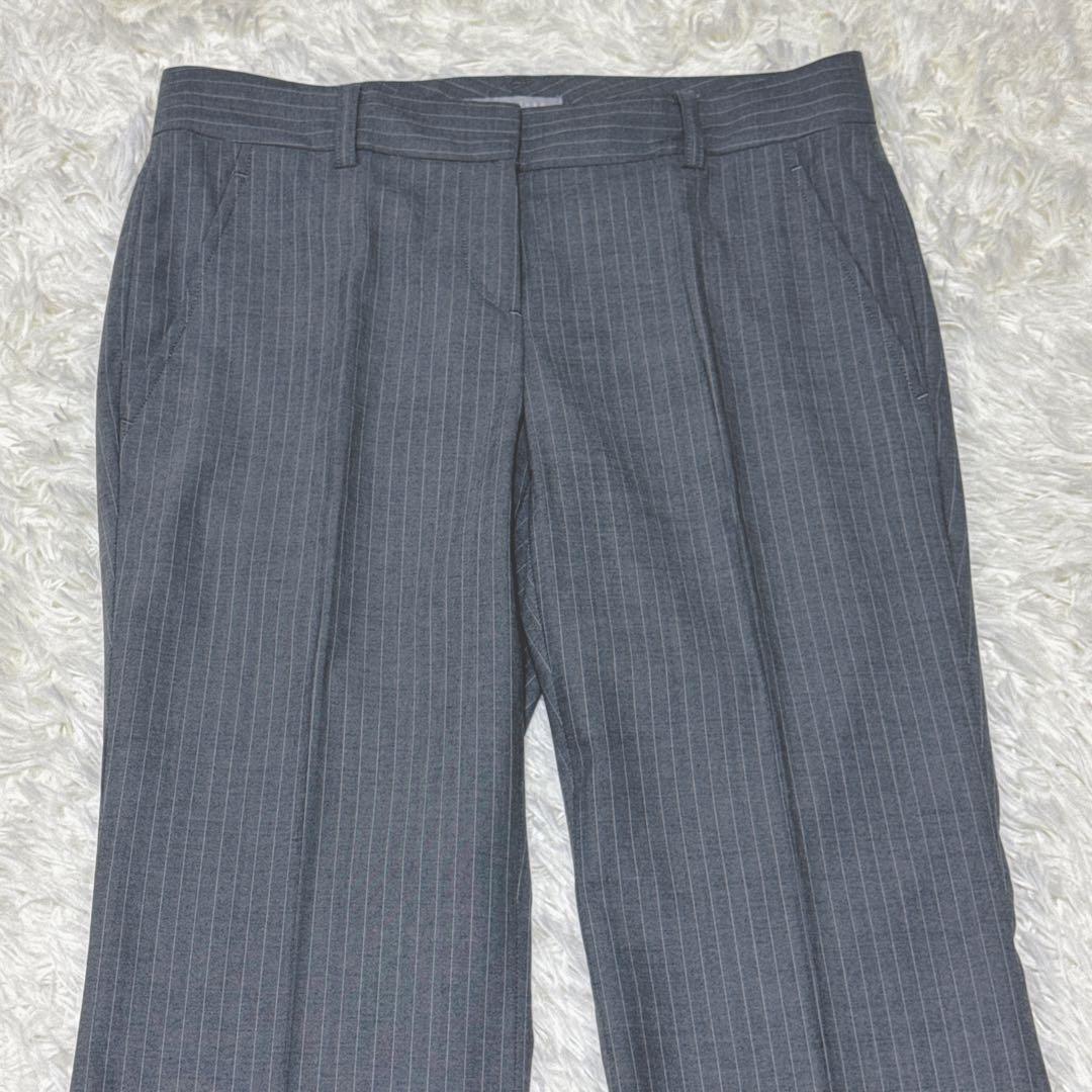 最高級✨ロロピアーナ✨セオリーリュクス パンツスーツ グレー ストライプ 美品