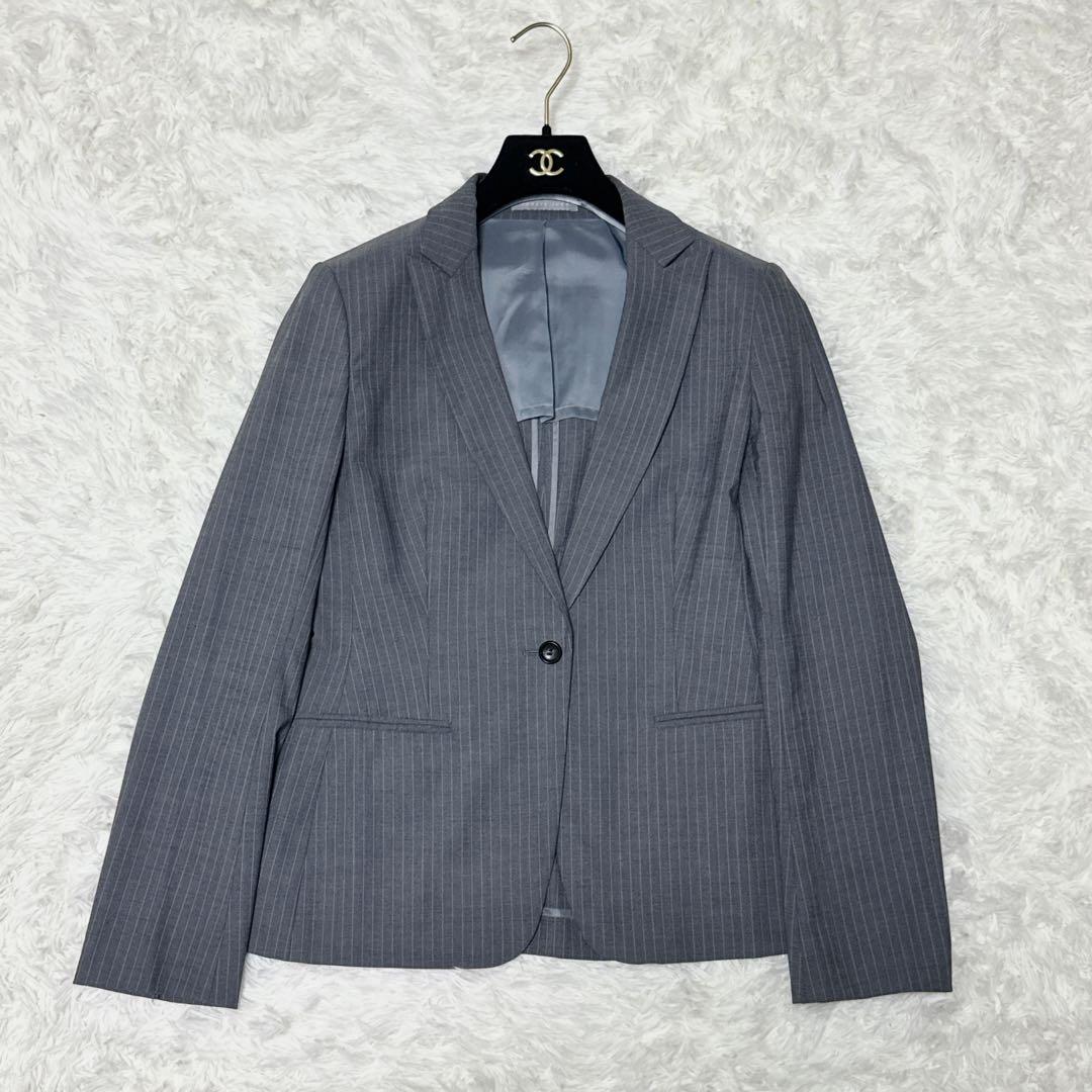 最高級✨ロロピアーナ✨セオリーリュクス パンツスーツ グレー ストライプ 美品