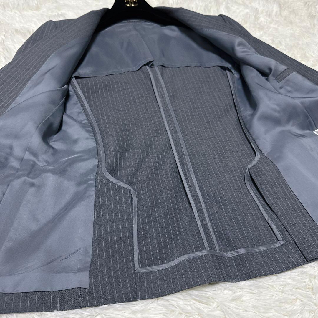 最高級✨ロロピアーナ✨セオリーリュクス パンツスーツ グレー ストライプ 美品