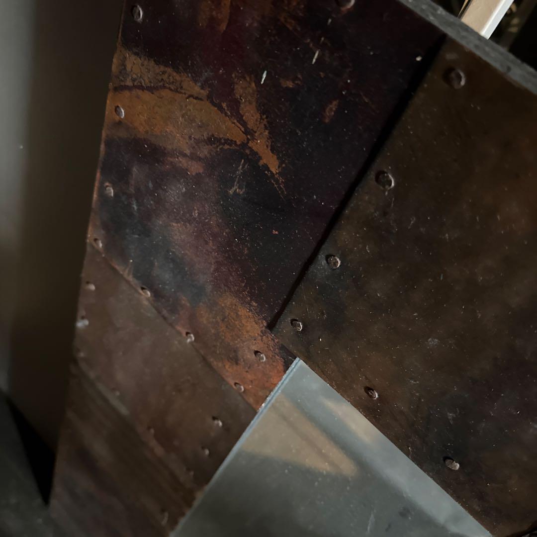 トルコ銅張りミラーS 銅飾り鏡