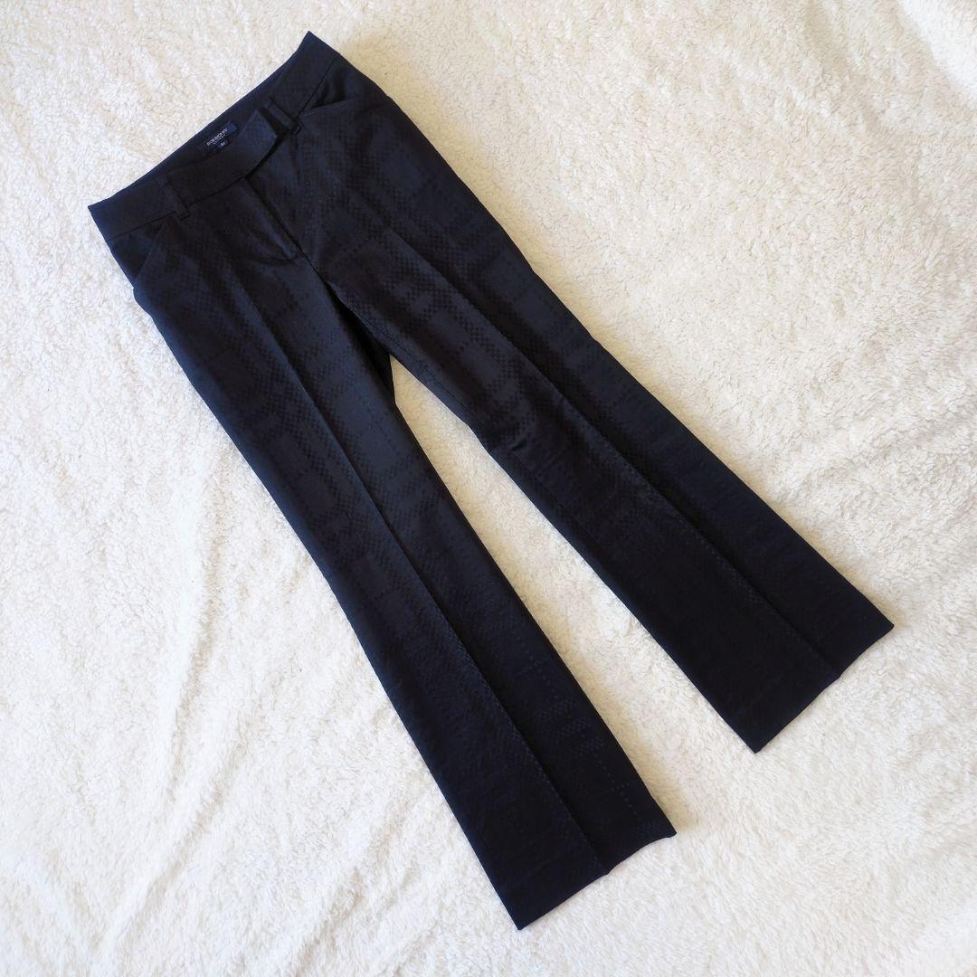 美品 バーバリーロンドン パンツセットアップ ビックチェック ブラック