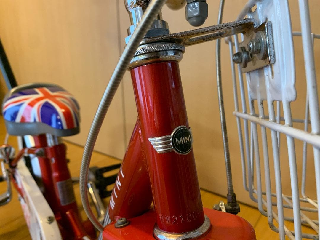 ミニ自転車１４インチ　手押し棒付き