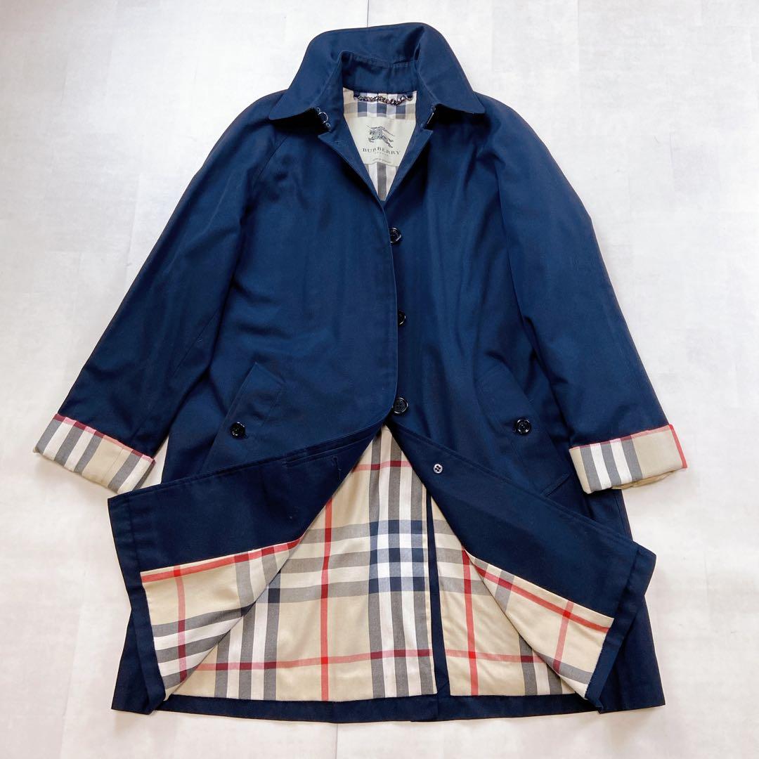 極美品 希少デザイン 英国製 近年タグ バーバリー ノバチェック
