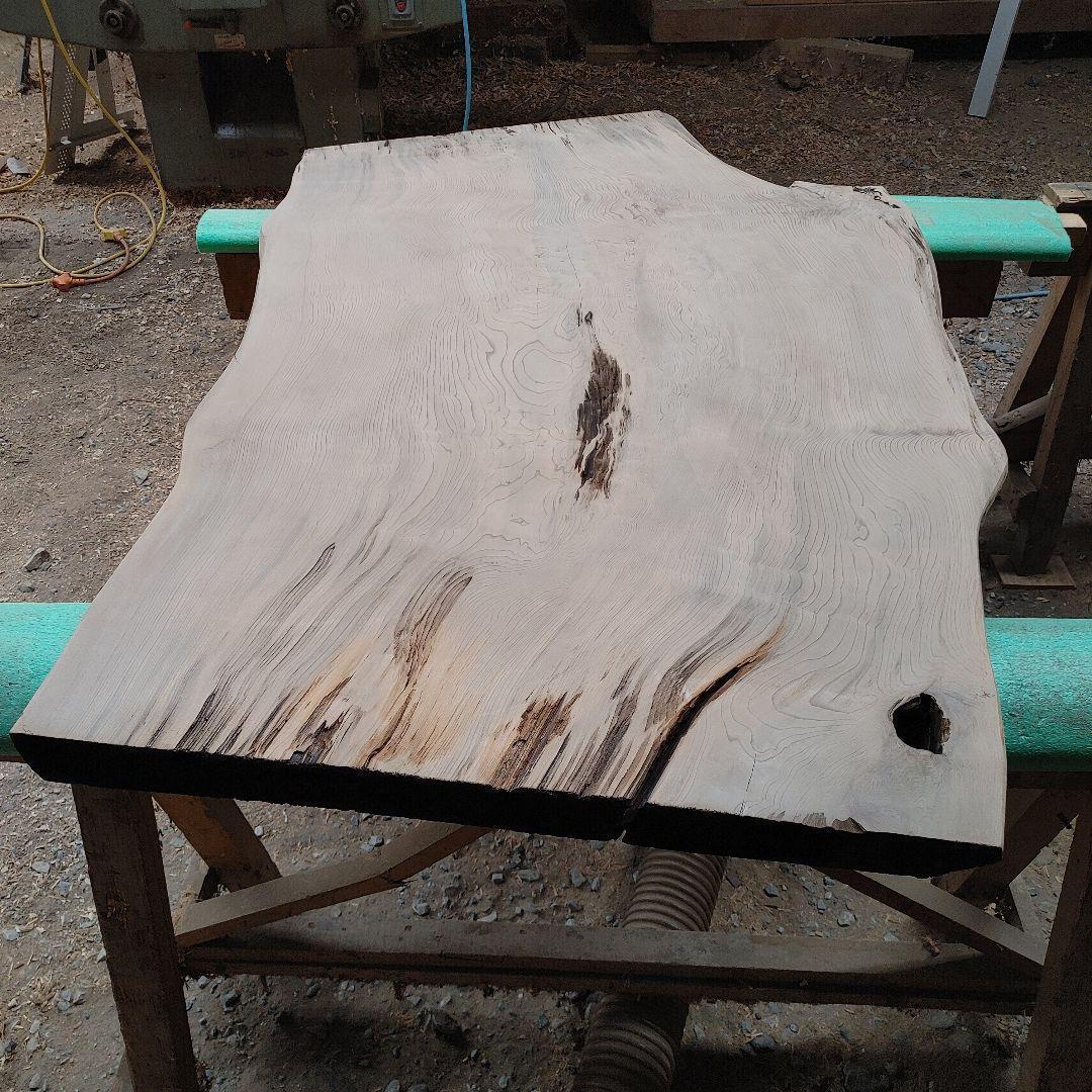 送料込み　神代杉　一枚板　無垢材　天板　テーブル　カウンター DIY番号79