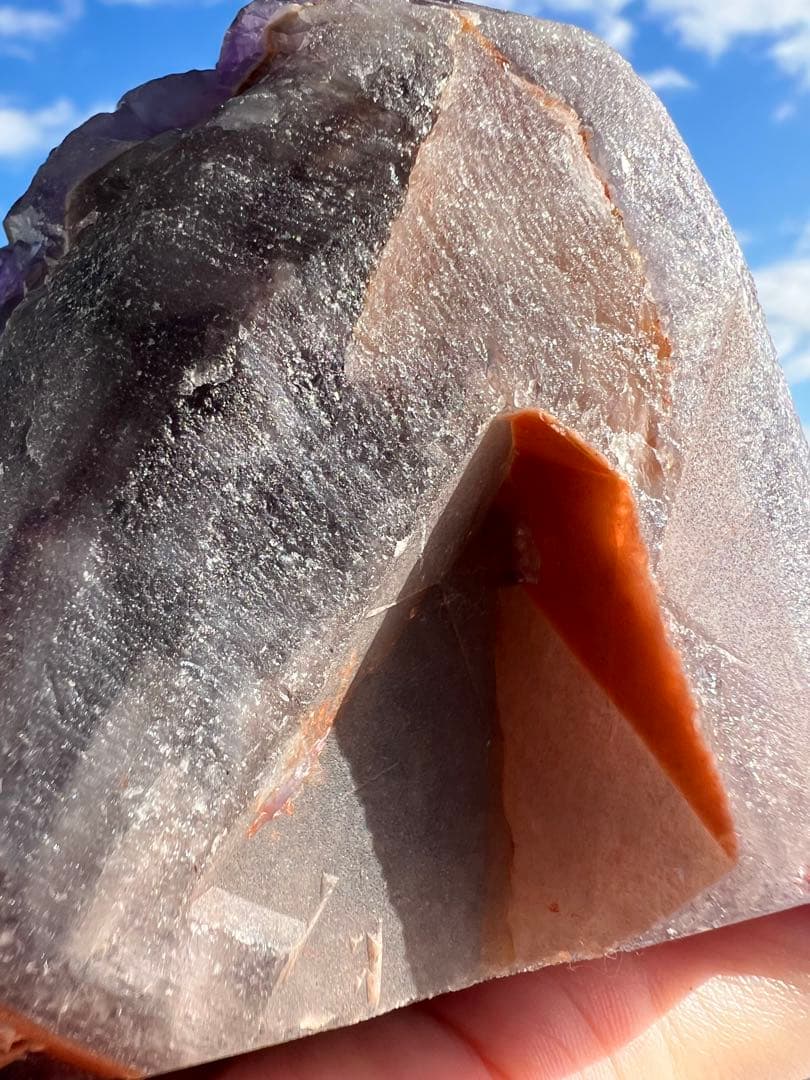 週末限定価格✨美✨希少石✨宝石質 オーラライト23 美しい神殿型原石✨導きの石