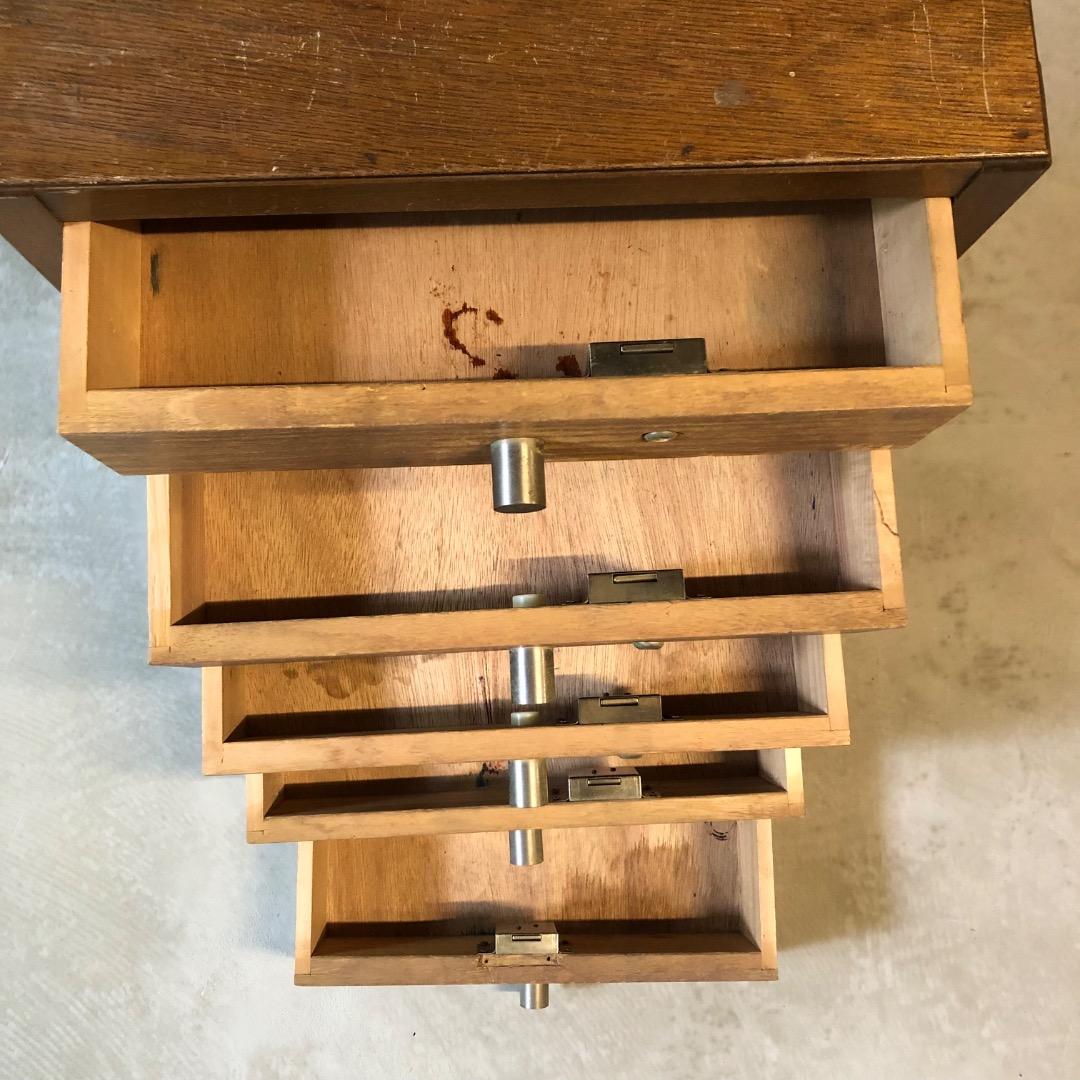 アンティーク引き出し　木製レターケース　昭和レトロ　古道具　ヴィンテージ棚