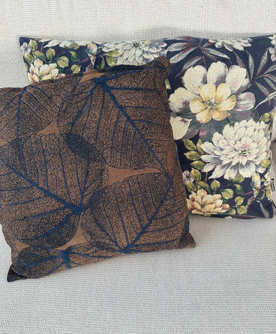 BoConcept クッション 正方形 長方形 ブラウン・ネイビー