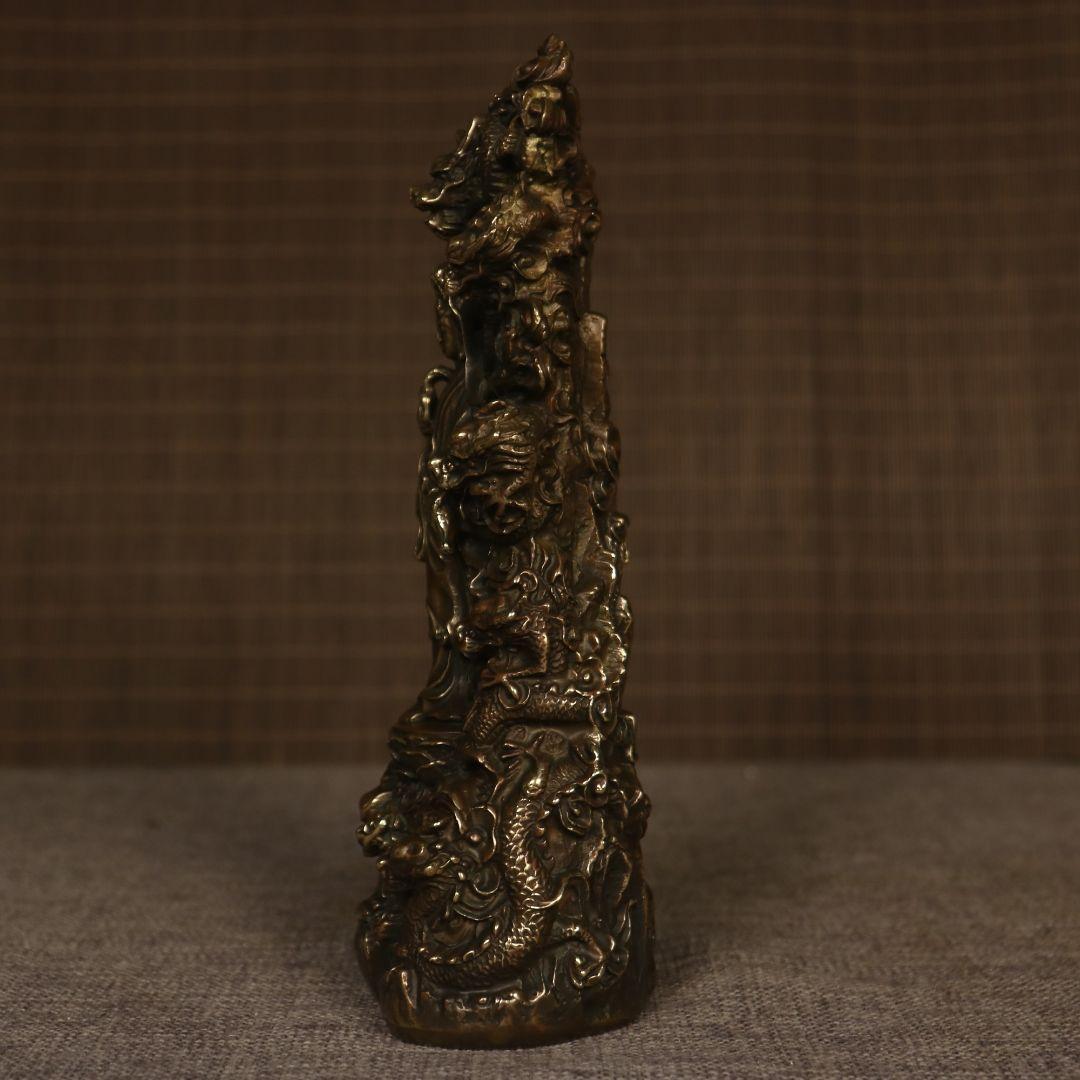 仏教美術 仏像 九龍観音 乗竜観音 銅製 仏像 彫刻 置物 開運 風水