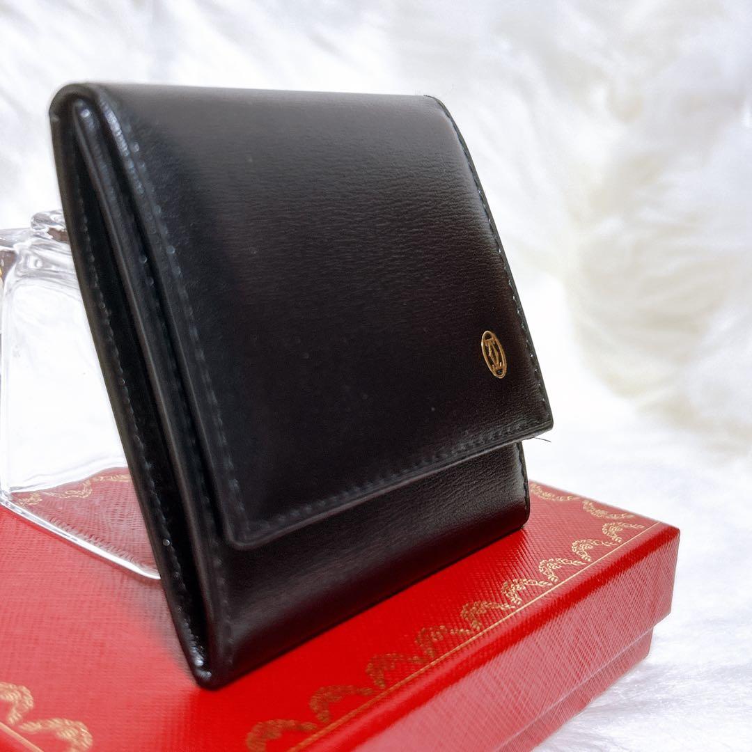 カルティエ★Cartier レザー Pasha パシャ ケース ブラック