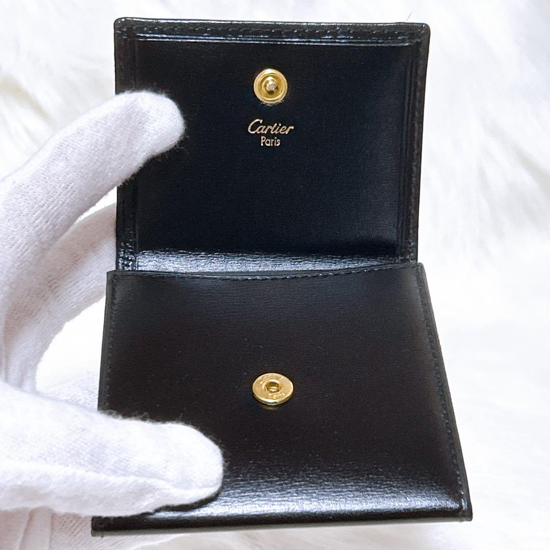 カルティエ★Cartier レザー Pasha パシャ ケース ブラック