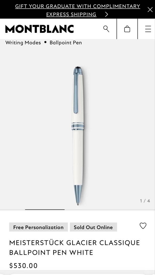 【けい様】モンブラン mst glacier BP ホワイト