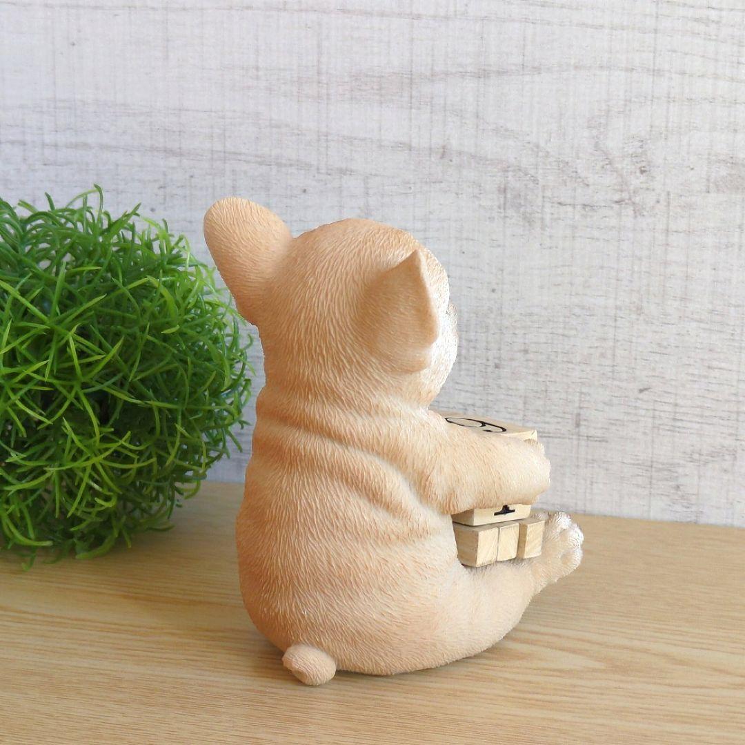 置物カレンダー】フレンチブルドッグ★犬グッズ卓上 置物 玄関オブジェ雑貨ウービア