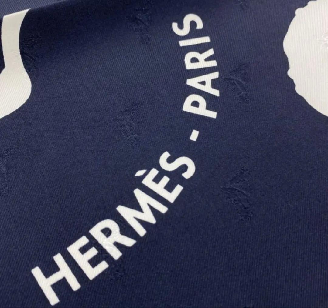 ☆新品タグ付☆エルメス Hermes カレ90 すべてはカレの中に　ネイビー