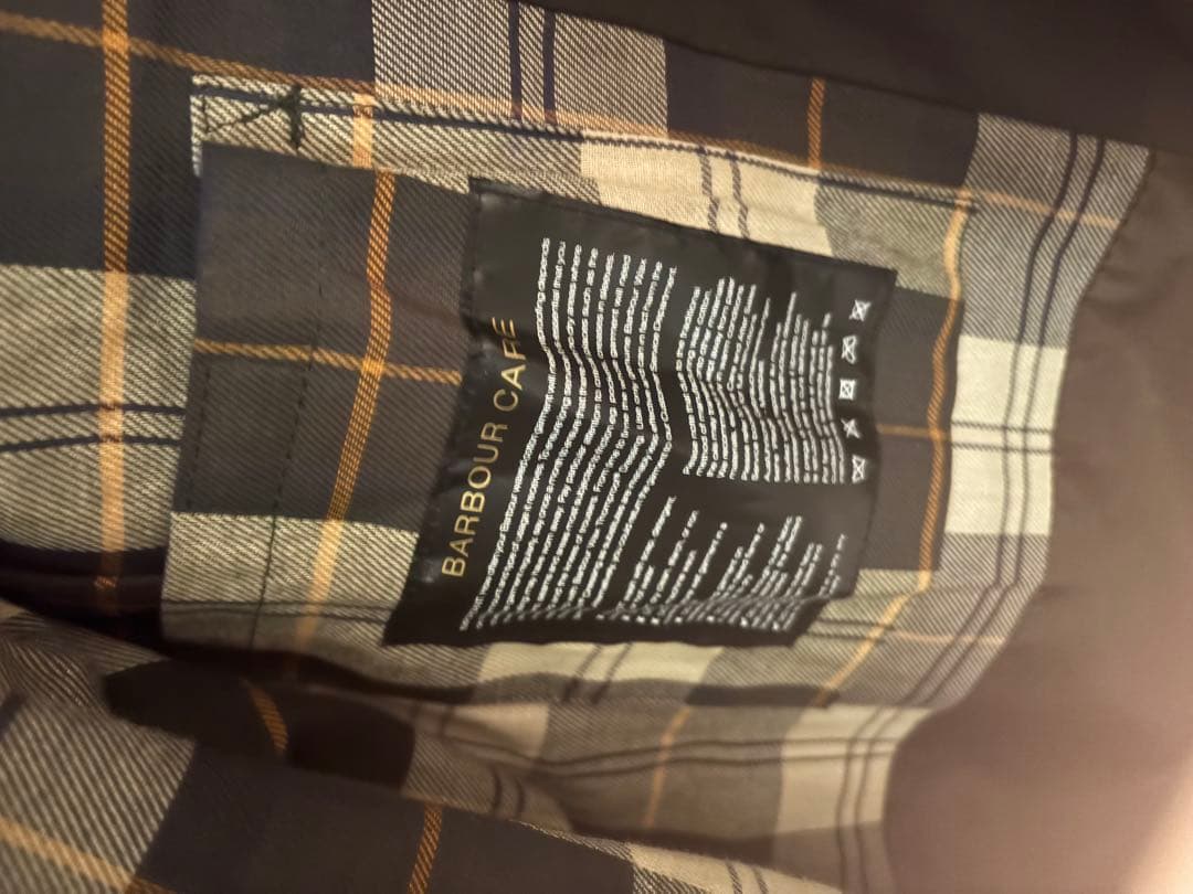 ジャケット・アウター BARBOUR OS BURGHLEY SAGE WAX 38