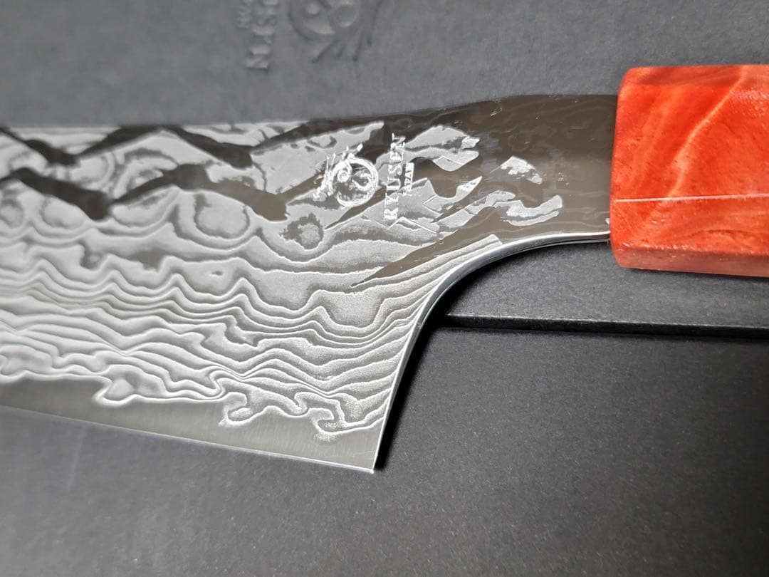 龍泉刃物　紅蓮緋龍 SPG Strix 牛刀　210