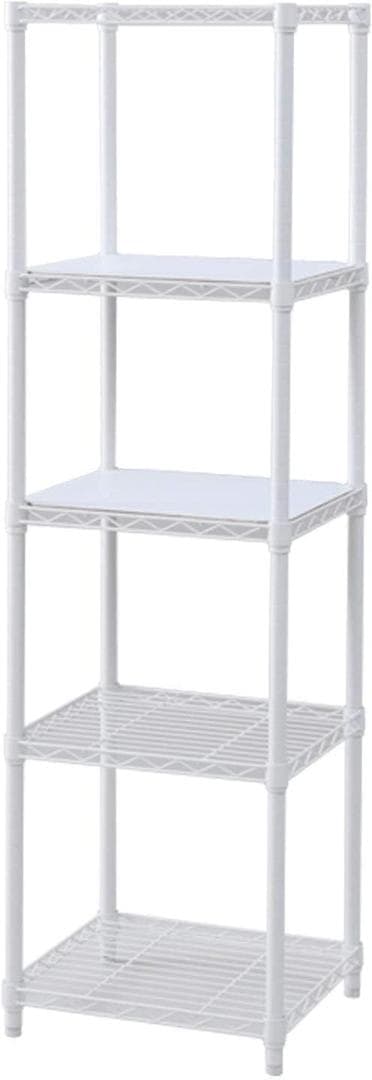 山善 ラック スチールラック 5段 ホワイト ICM-15455J(WH) WB