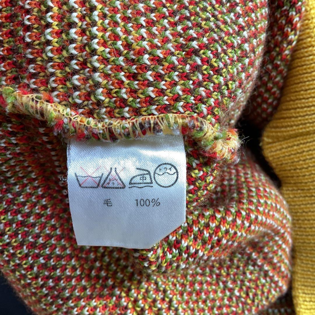 希少　日本製　I.S.　イッセイミヤケ　М 　　アイル柄 　厚手　長袖セーター