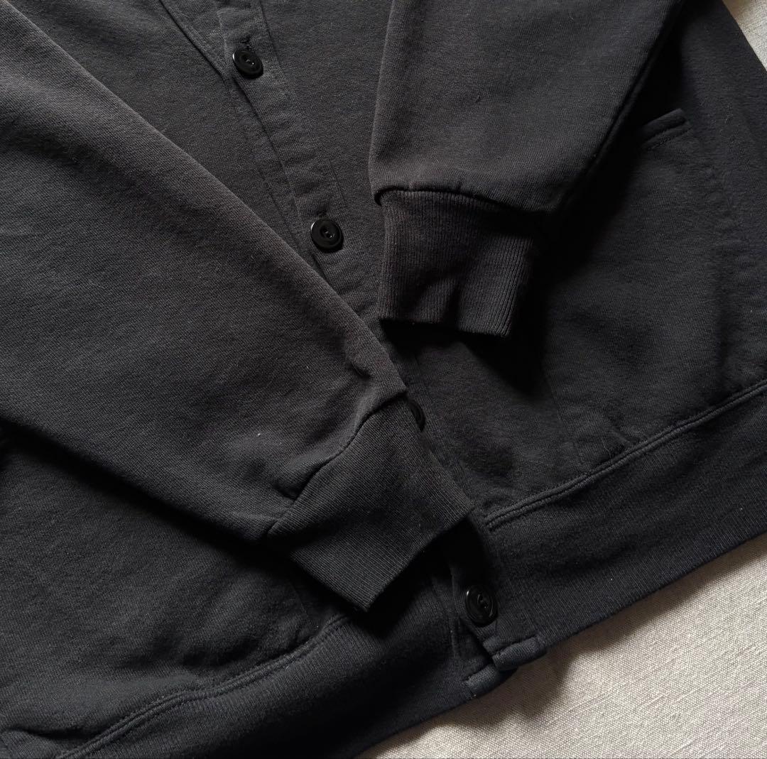 80s 90s JERZEES スウェット カーディガン USA製 ブラック 黒
