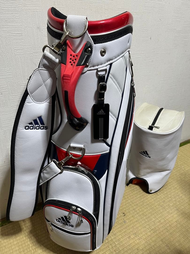 稀少品！ アディダス　adidas キャディーバック　９型　フードカバー付属