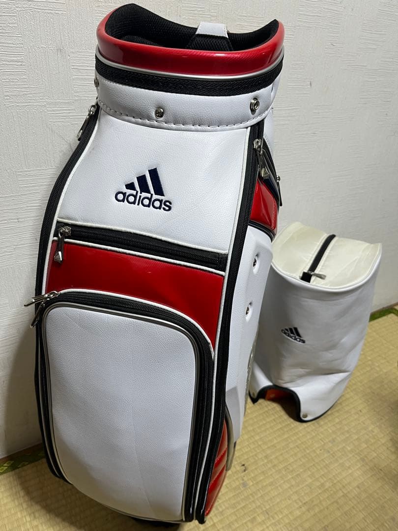 稀少品！ アディダス　adidas キャディーバック　９型　フードカバー付属