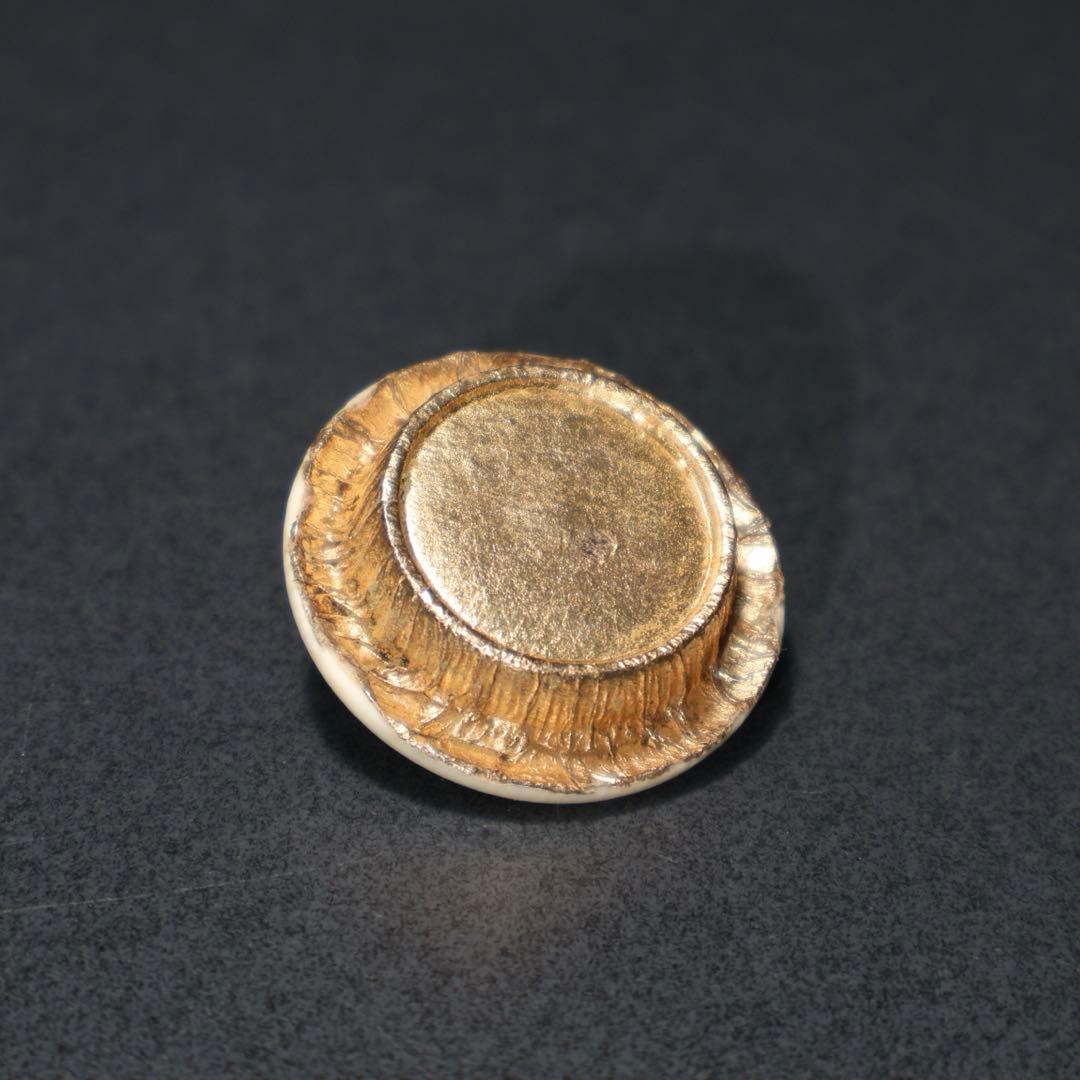 【茶道具】茶入　珠光写文琳　共箱　仕服付き　R1562ダW