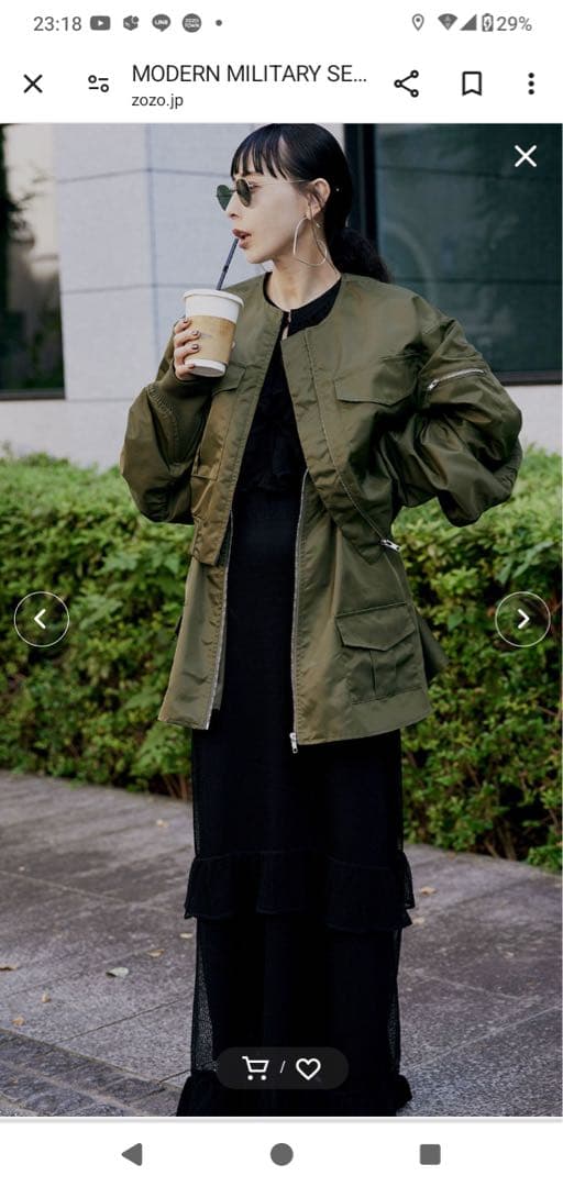 みみみ⭐︎ビスチェのみアメリヴィンテージミリタリーセットジャケット
