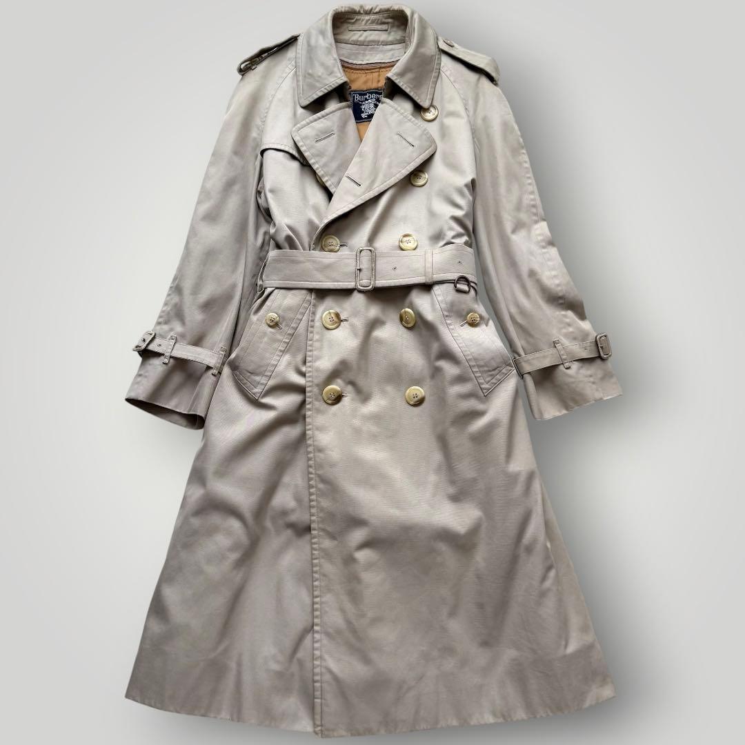 美品☆BURBERRY バーバリー ステンカラーコート ライナー付 ノバチェック