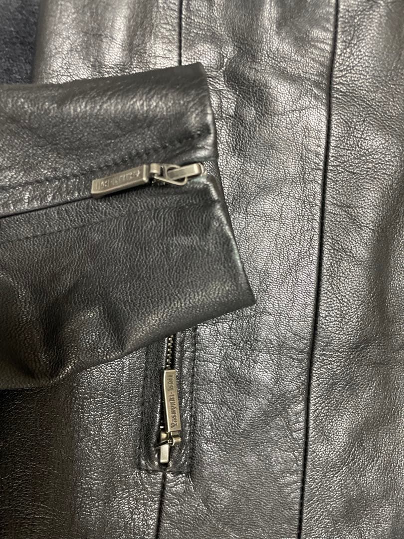 ヤスユキイシイ13万 yasuyuki ishii本革レザーライダースy2k