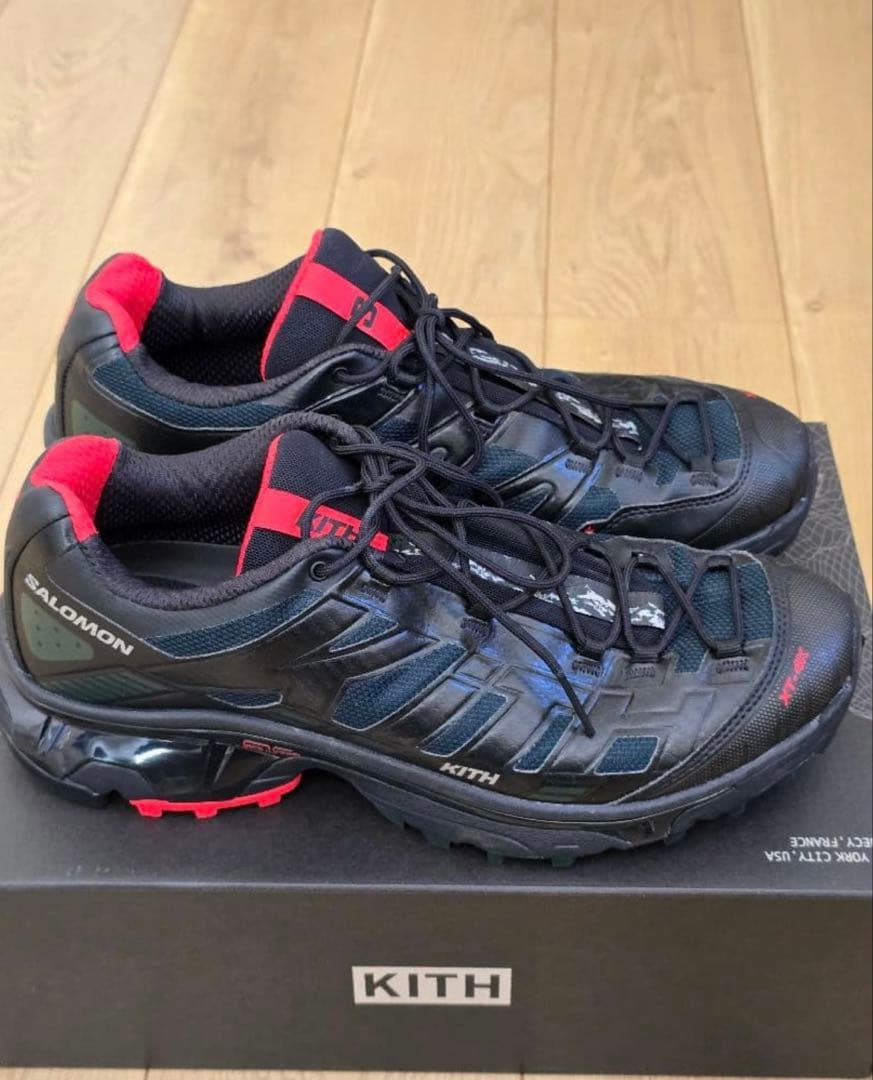 KITH×SalomonXT-4K Black/Scarab/Fiery Red